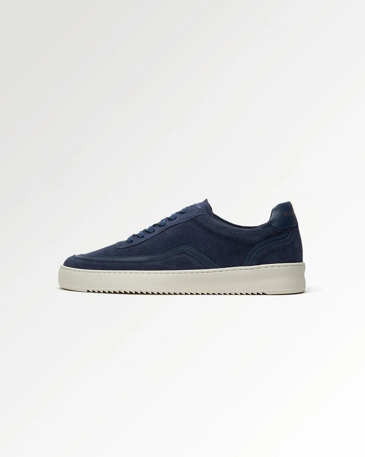 Mondo Stack Suede Navy sold by Filling Pieces