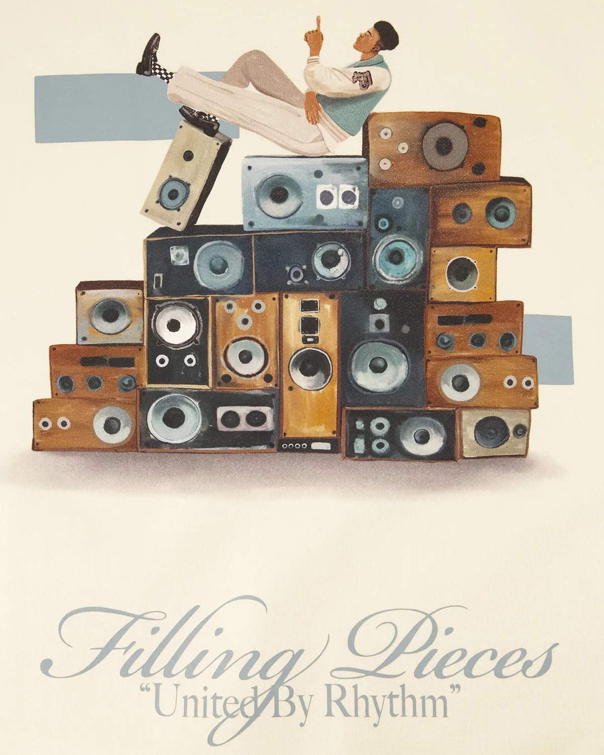 Sweatshirt Speaker Wall Antique White sold by Filling Pieces product image thumbnail 3