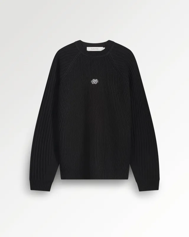 Knit Sweater Raglan Black sold by Filling Pieces