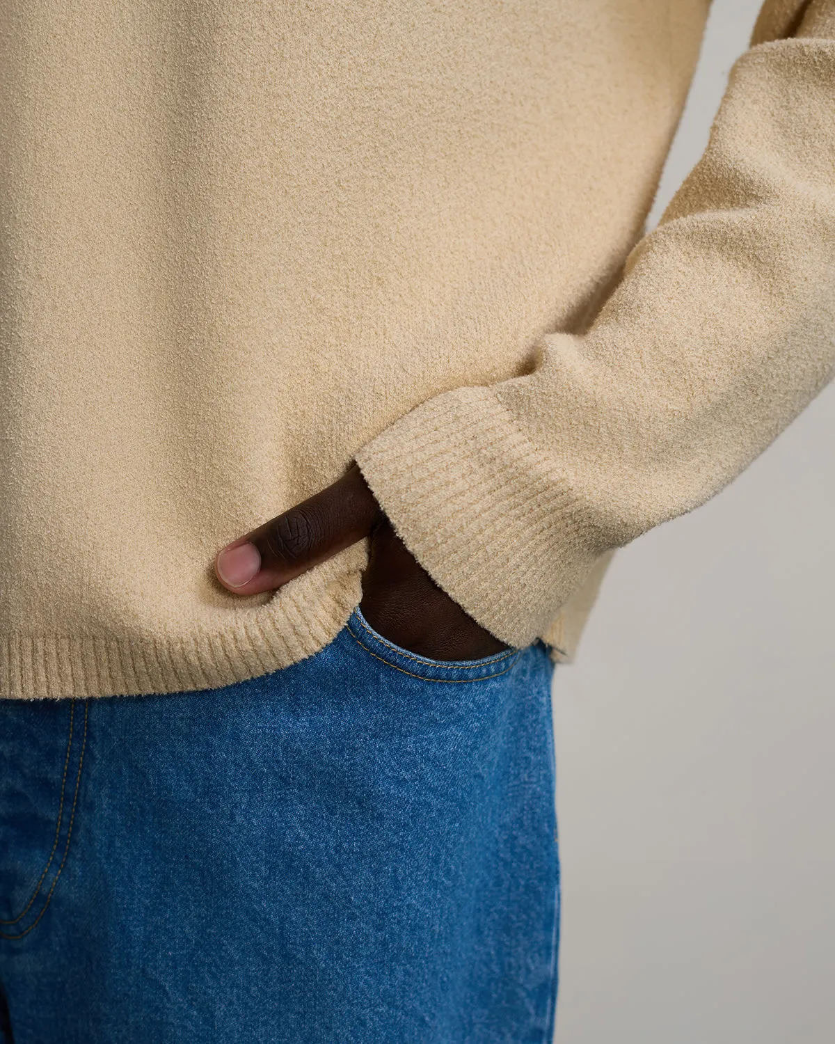 Knit Shirt Boucle Beige sold by Filling Pieces product image thumbnail 5