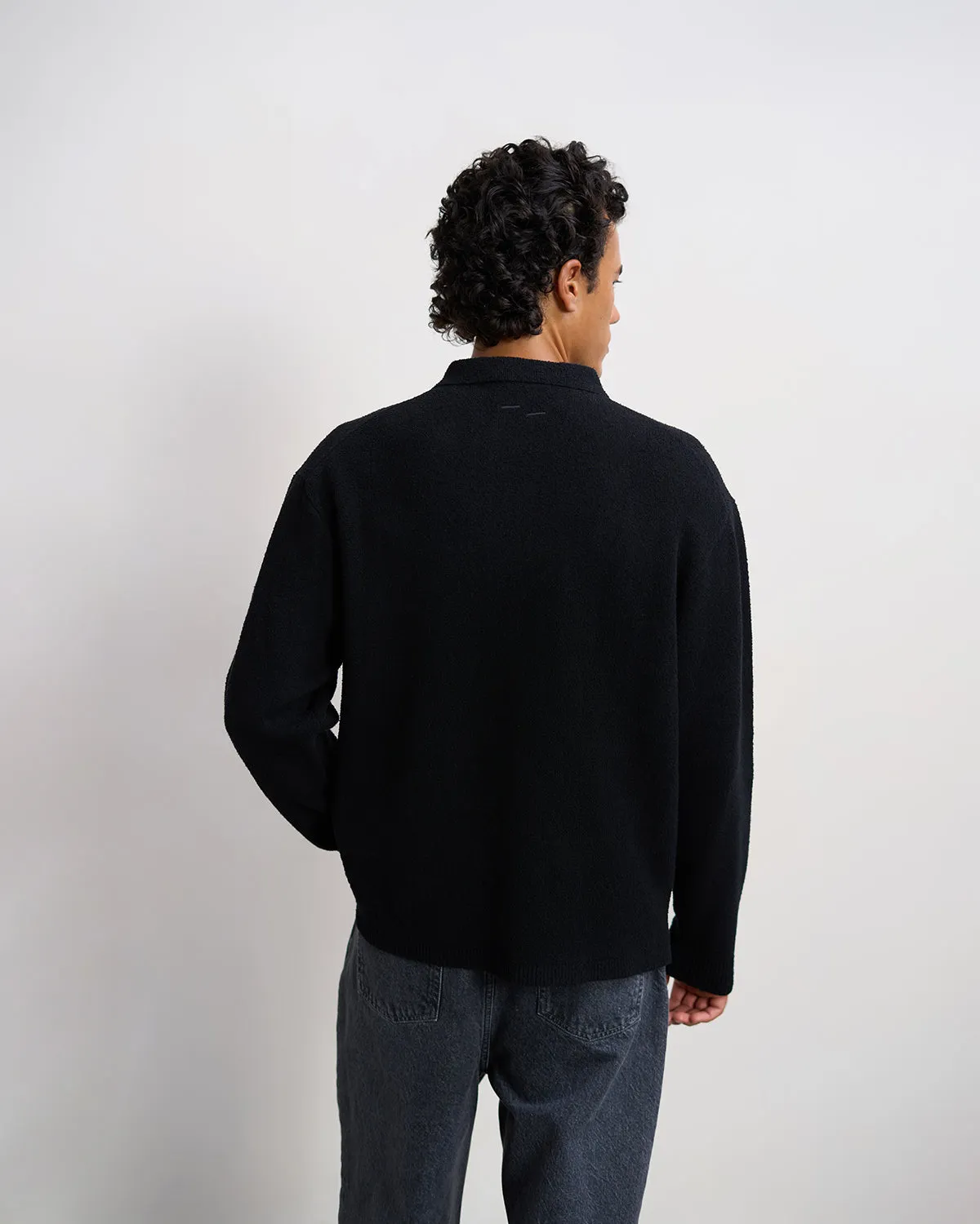 Knit Shirt Boucle Black sold by Filling Pieces product image thumbnail 5