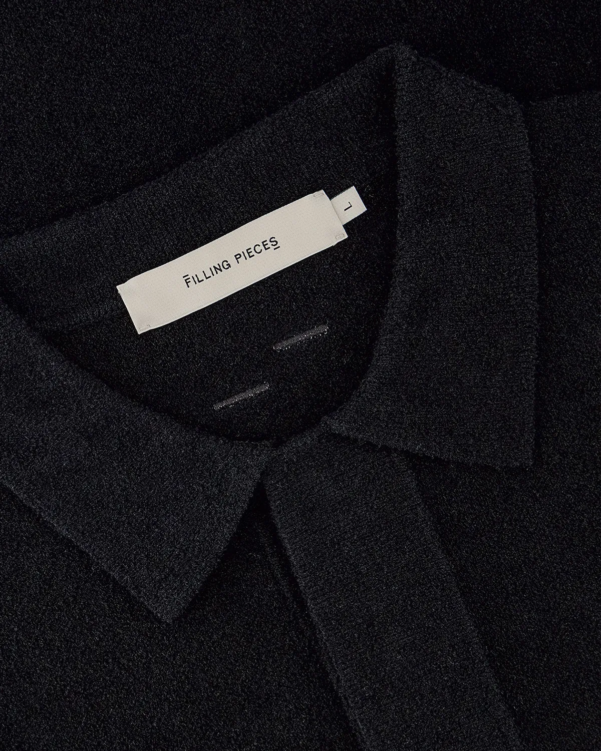 Knit Shirt Boucle Black sold by Filling Pieces product image thumbnail 4