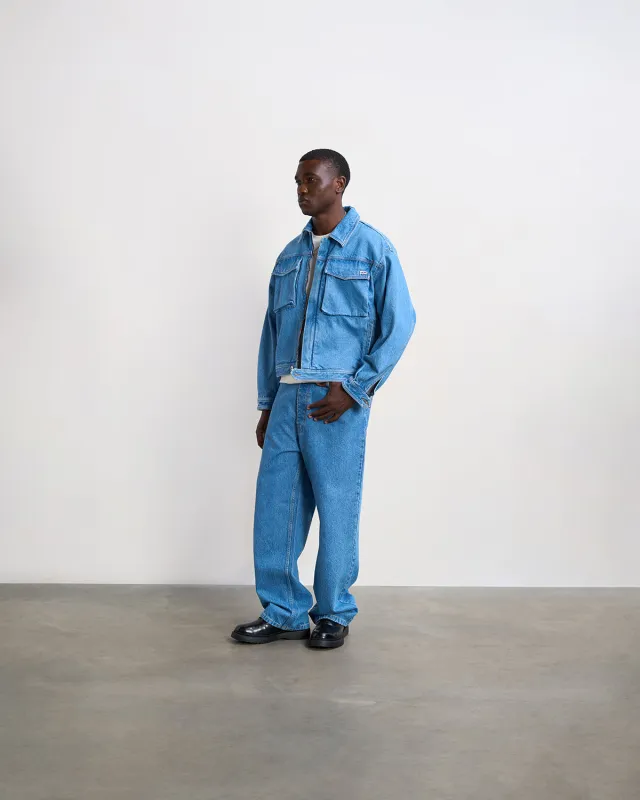 Denim Pants Washed Indigo sold by Filling Pieces