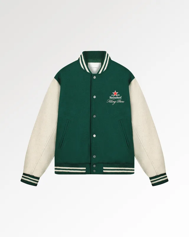 Varsity Heineken Logo Green / Off White sold by Filling Pieces