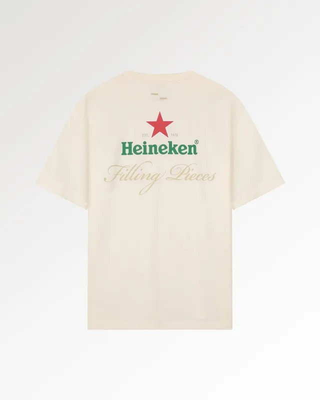 T-shirt Heineken Logo Antique White made by Filling Pieces