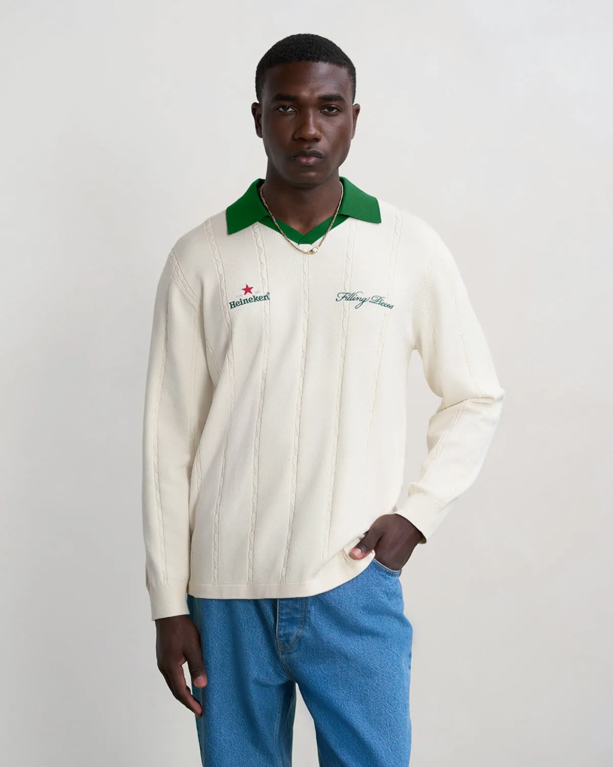 Knit Jersey Heineken Antique White sold by Filling Pieces product image thumbnail 4