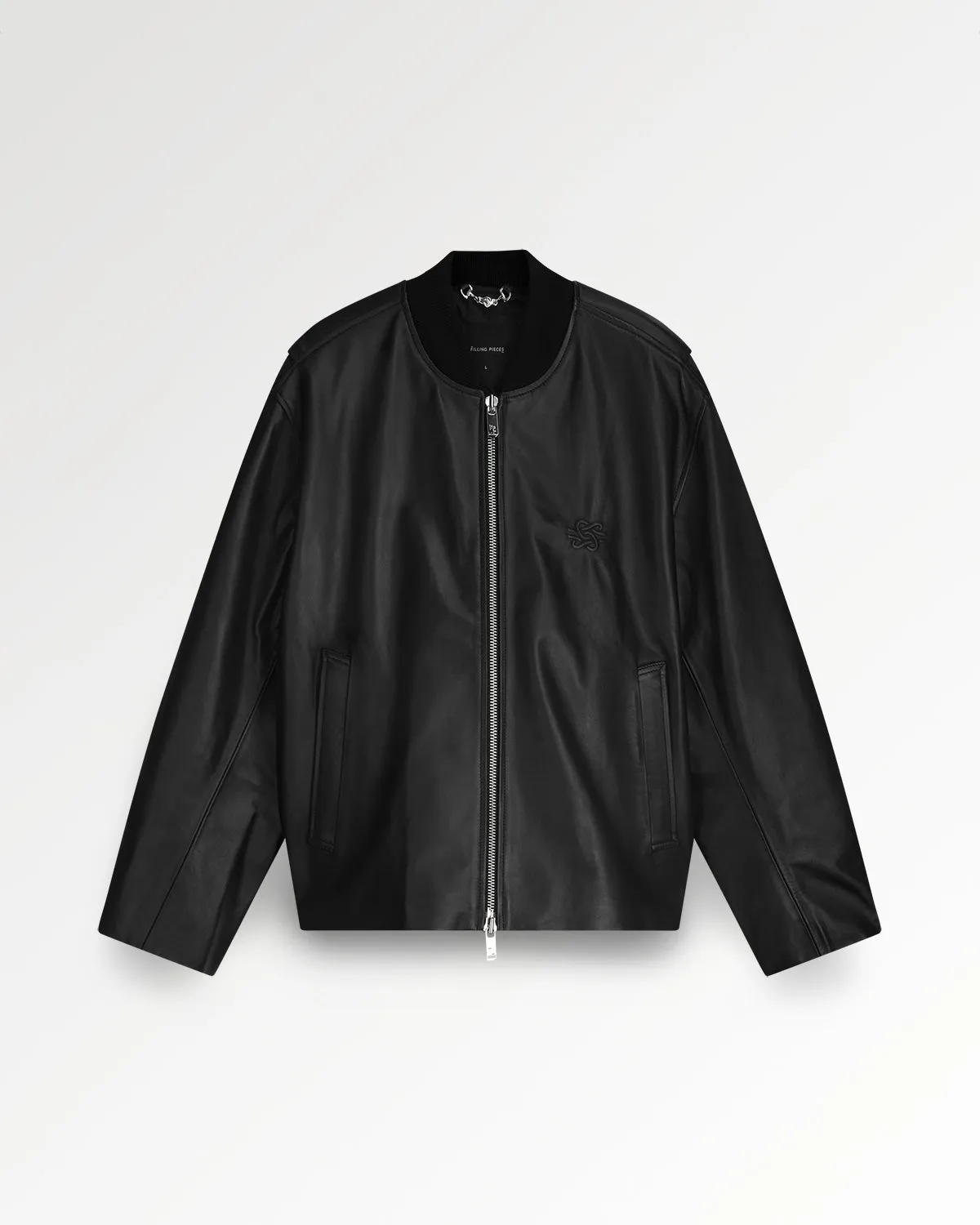 Leather Bomber Jacket Black sold by Filling Pieces