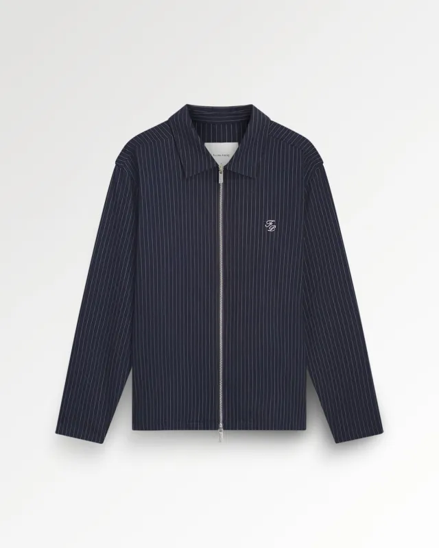 Coach Jacket Pinstripe Maritime Blue made by Filling Pieces