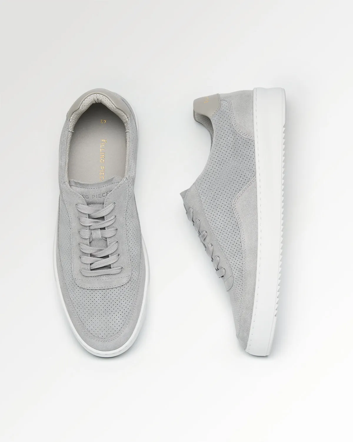 Mondo Suede Perforated Grey sold by Filling Pieces product image thumbnail 2