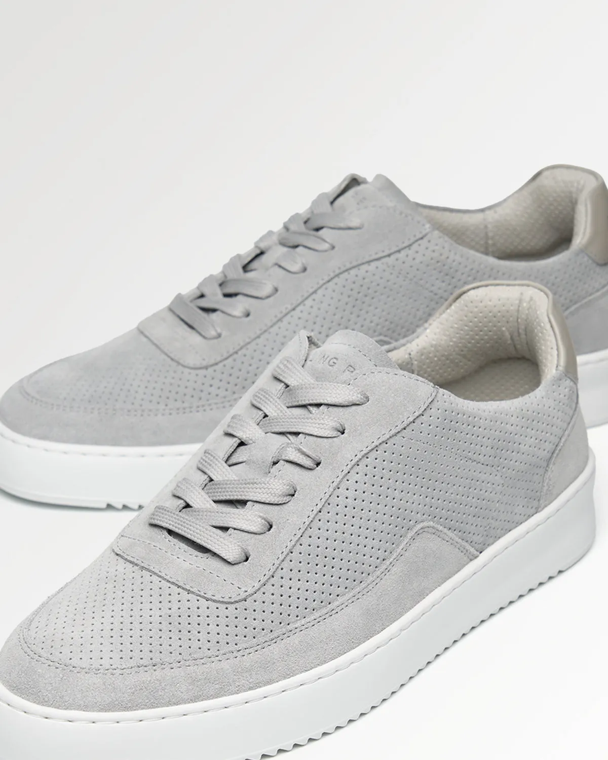 Mondo Suede Perforated Grey sold by Filling Pieces product image thumbnail 3