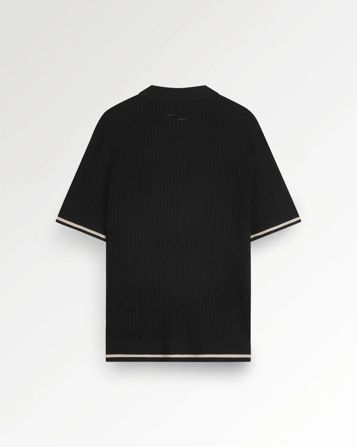 Fine Knit Polo All Black sold by Filling Pieces product image thumbnail 2