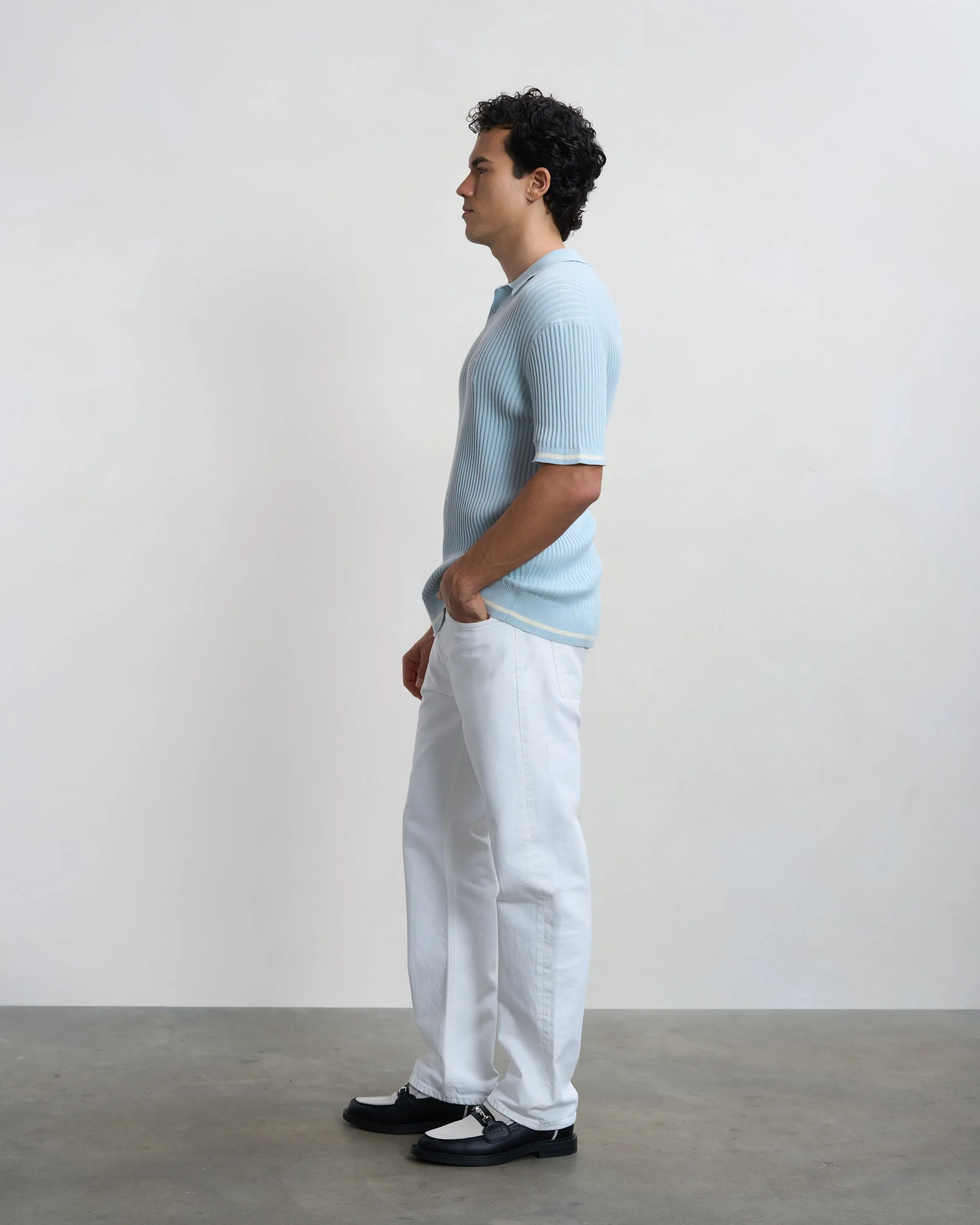 Fine Knit Polo Skyway sold by Filling Pieces product image thumbnail 5
