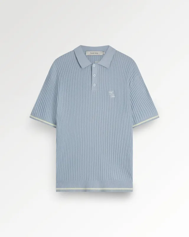 Fine Knit Polo Skyway sold by Filling Pieces
