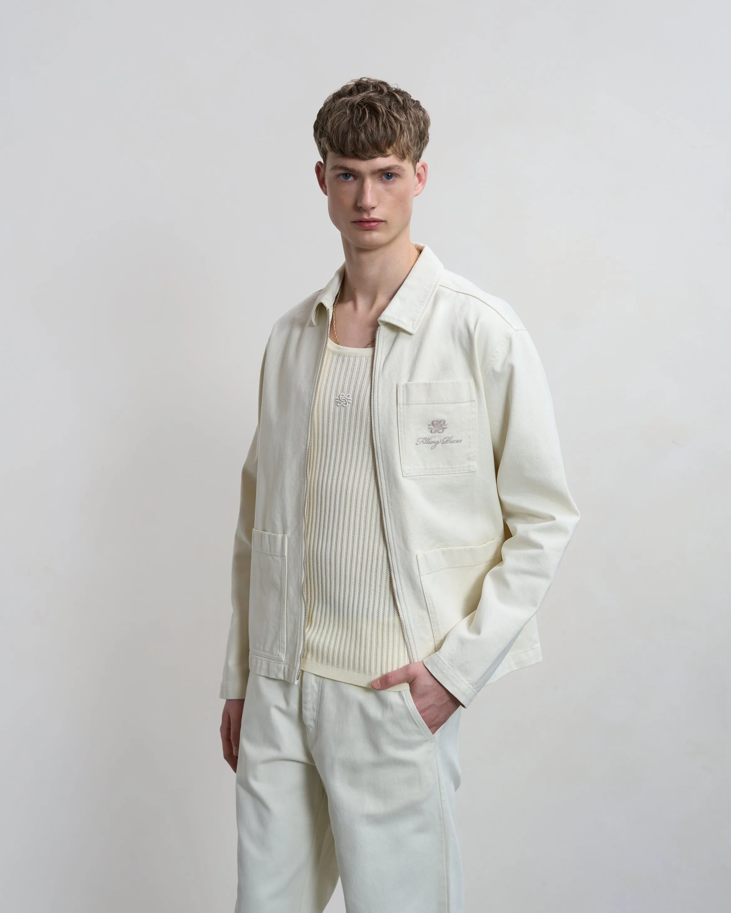 Worker Jacket Antique White sold by Filling Pieces product image thumbnail 4