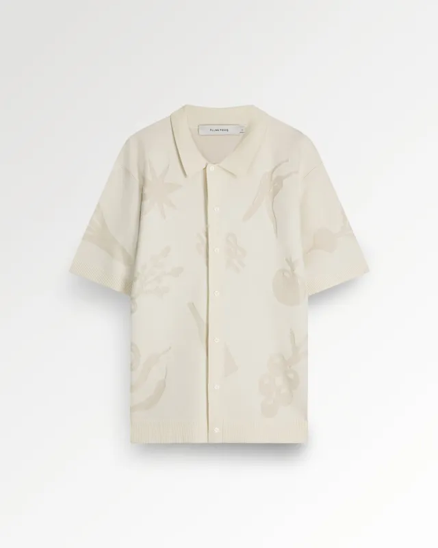 Knit Shirt Breaking Bread Antique White made by Filling Pieces