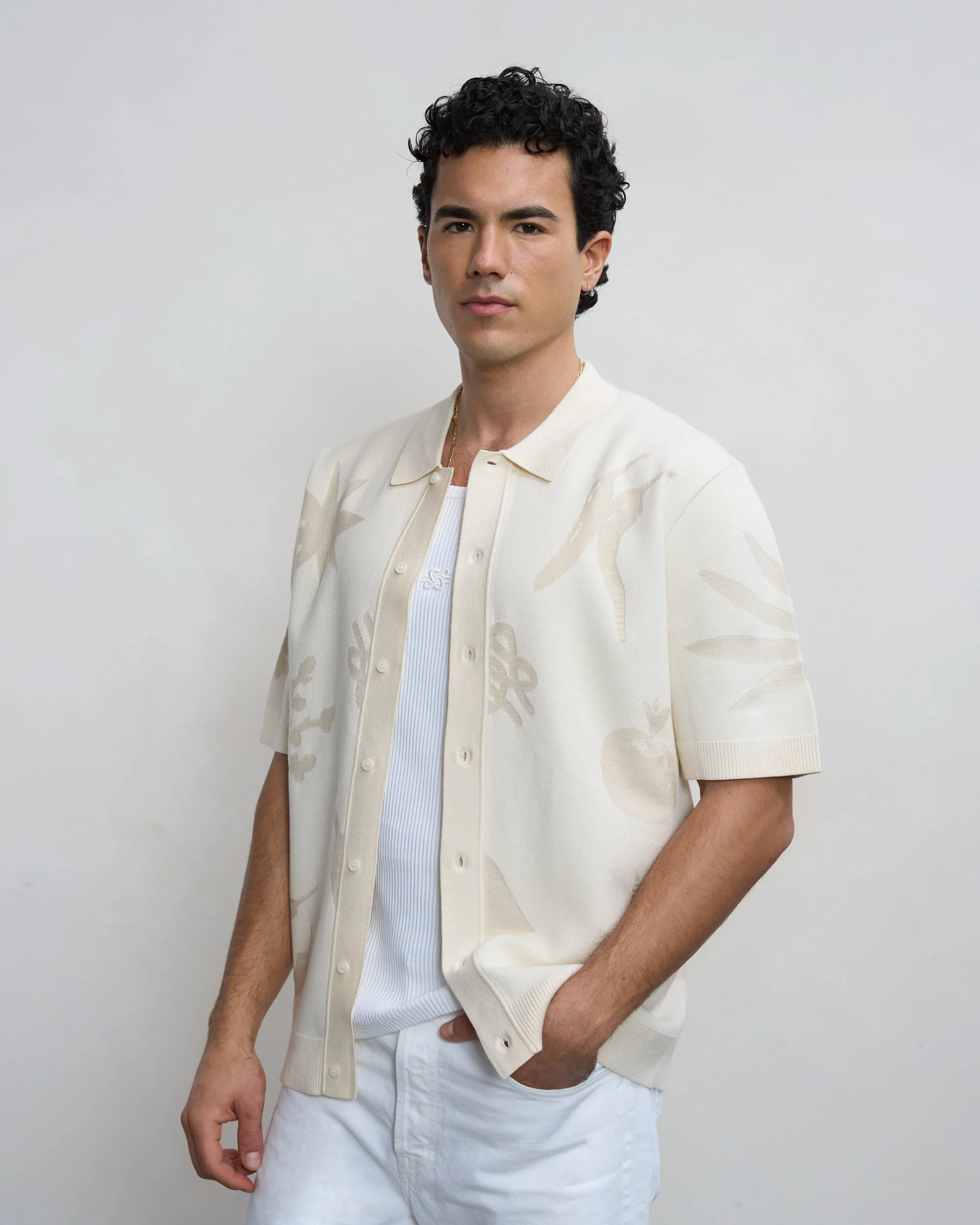 Knit Shirt Breaking Bread Antique White sold by Filling Pieces product image thumbnail 5