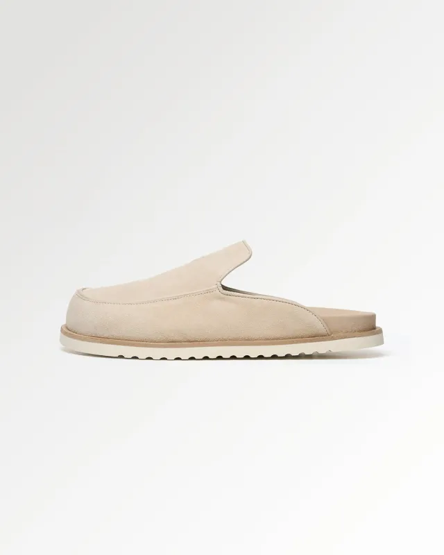Clog Suede Beige made by Filling Pieces