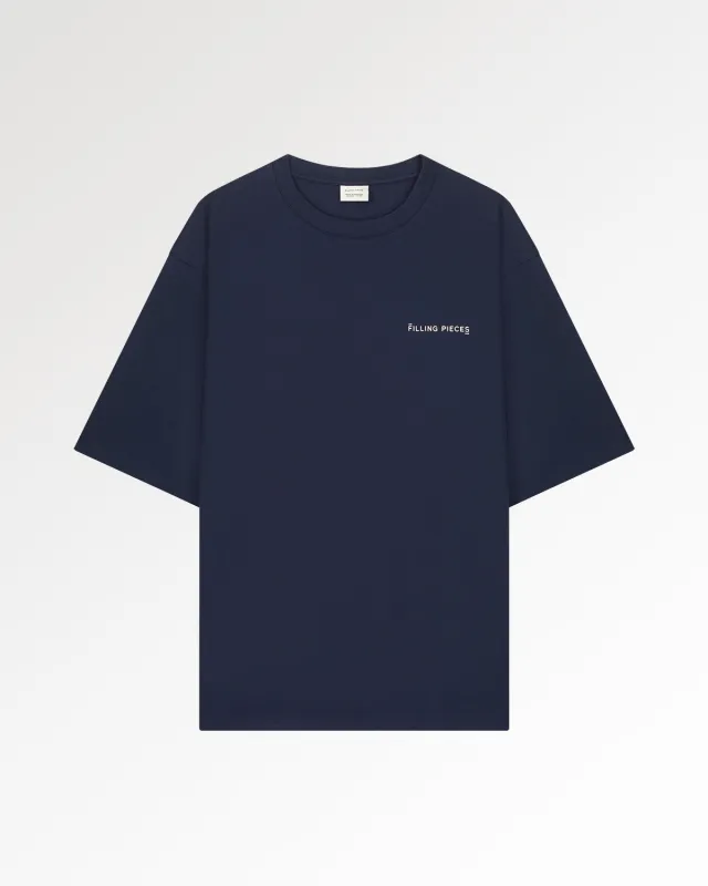 T-Shirt Boxy Maritime Blue made by Filling Pieces