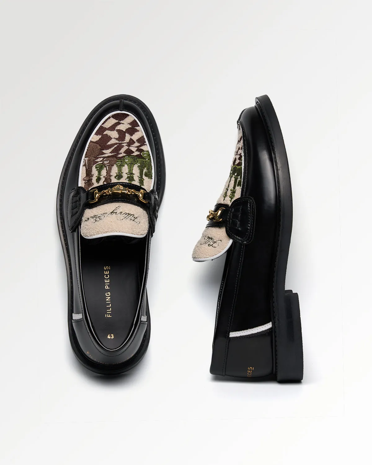 Loafer Chess Black sold by Filling Pieces