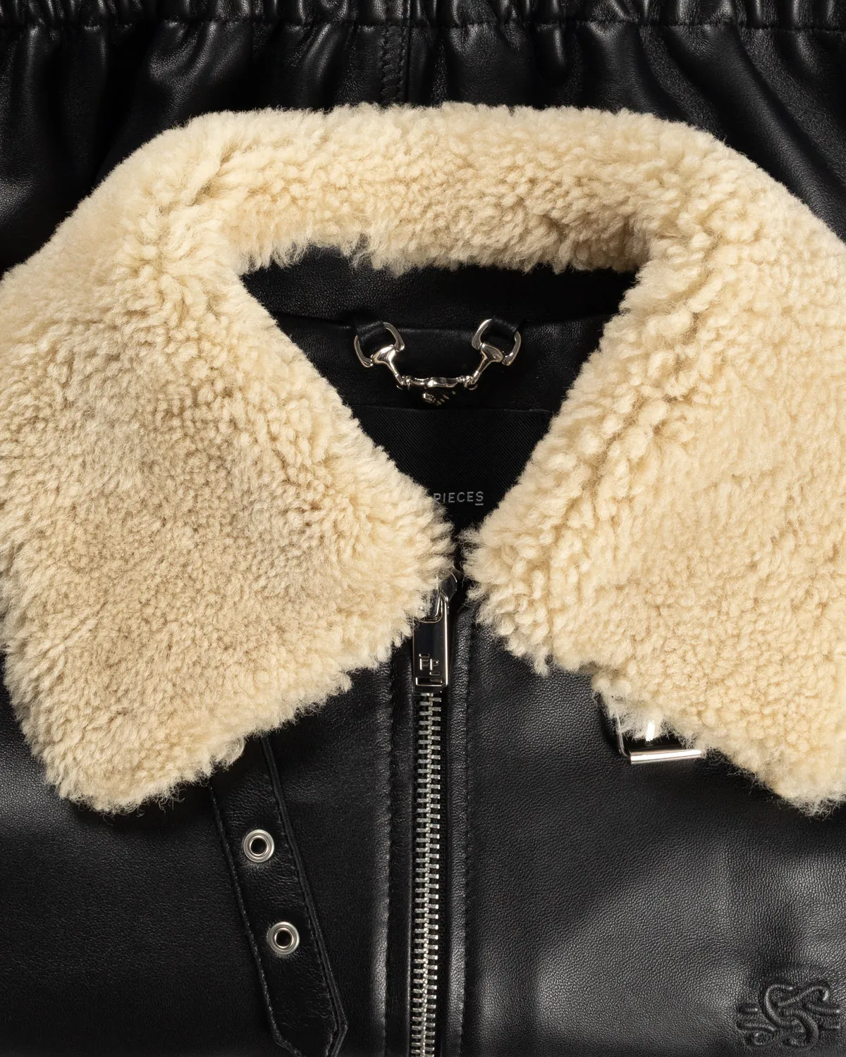 Biker Jacket Shearling Black sold by Filling Pieces product image thumbnail 3