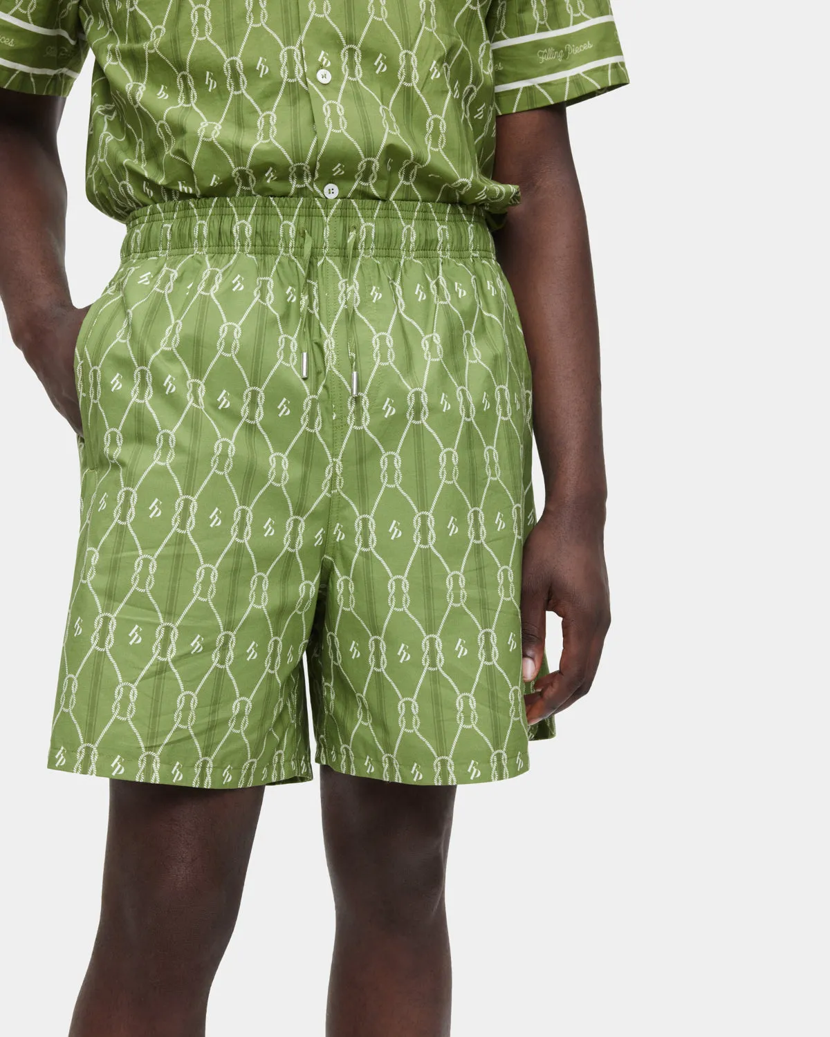 Resort Shorts Monogram Olive sold by Filling Pieces product image thumbnail 3