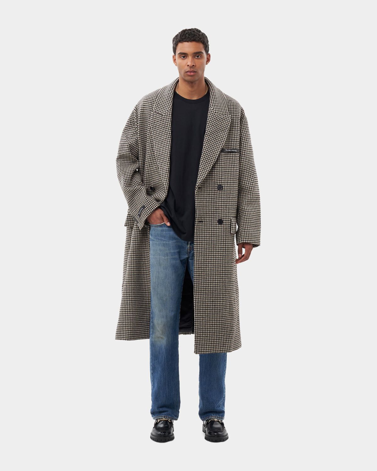 Wool Coat Houndstooth Multi sold by Filling Pieces product image thumbnail 4