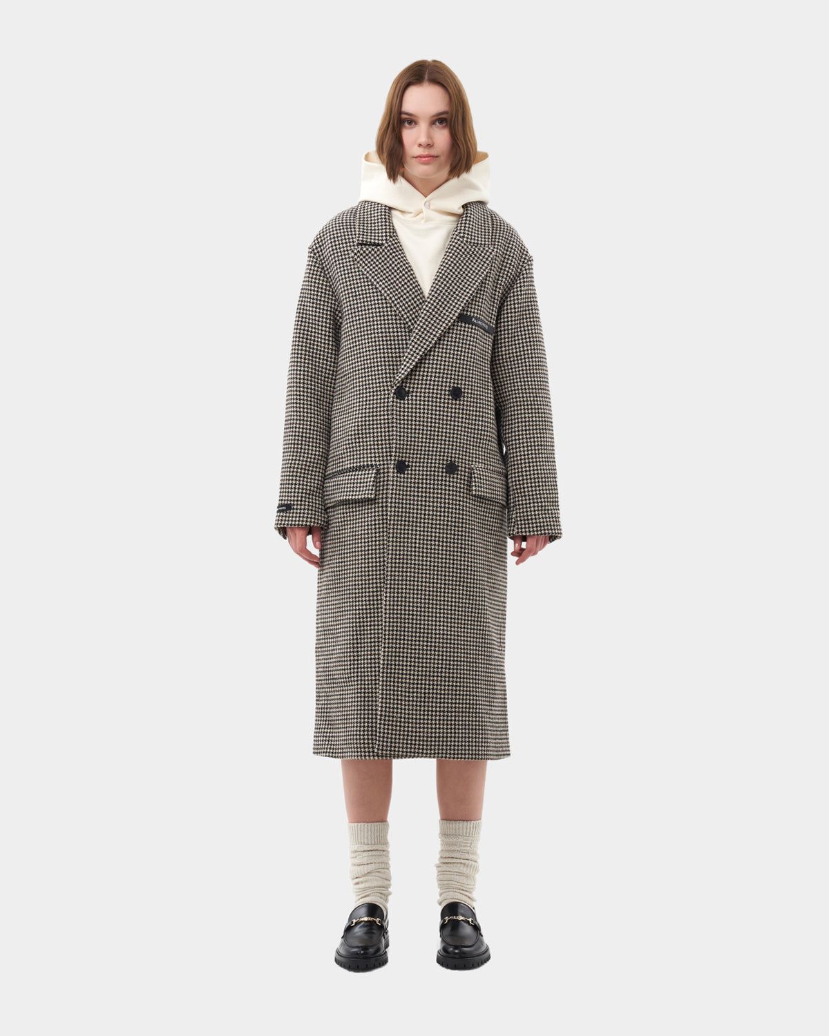 Wool Coat Houndstooth Multi sold by Filling Pieces product image thumbnail 6