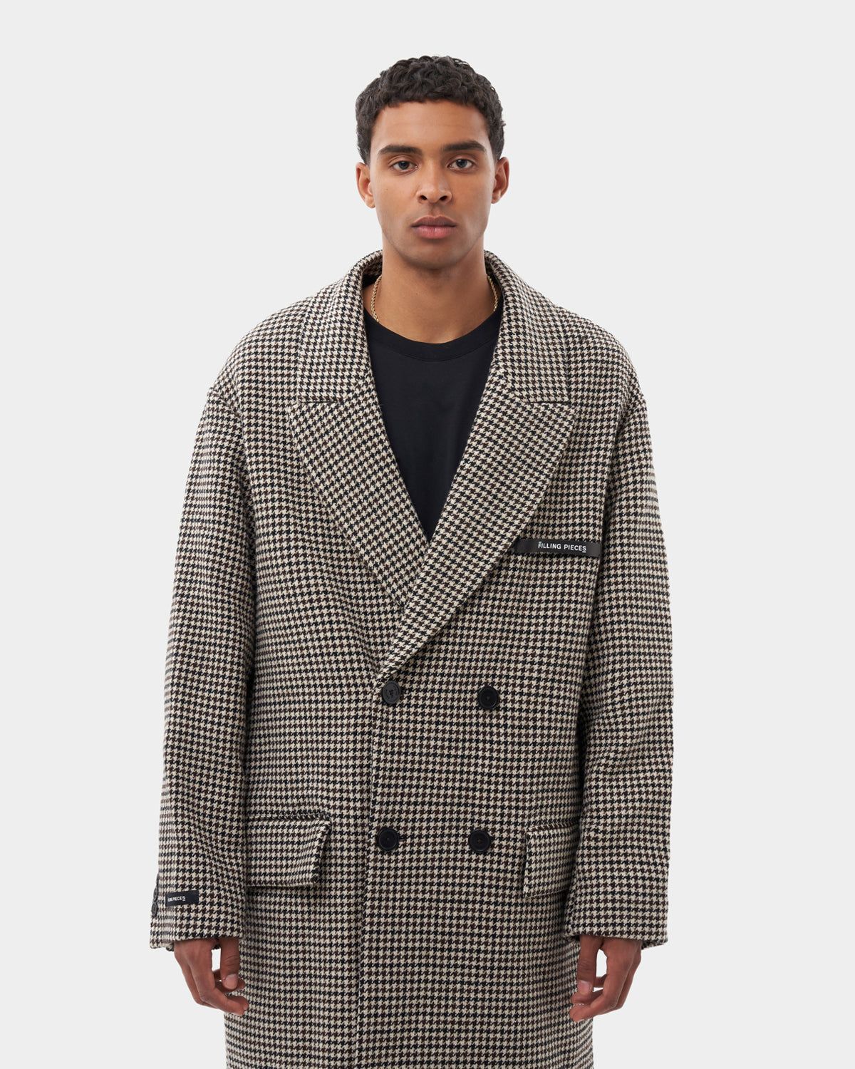 Wool Coat Houndstooth Multi sold by Filling Pieces product image thumbnail 2