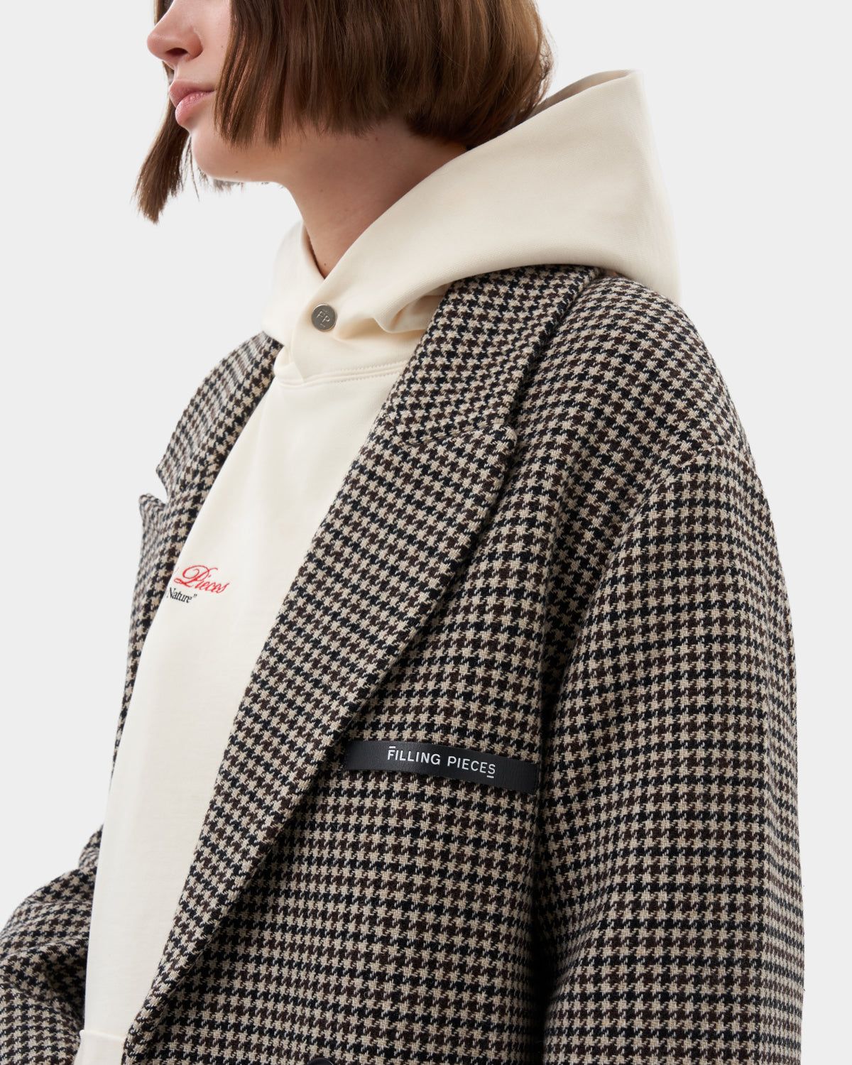 Wool Coat Houndstooth Multi sold by Filling Pieces product image thumbnail 9