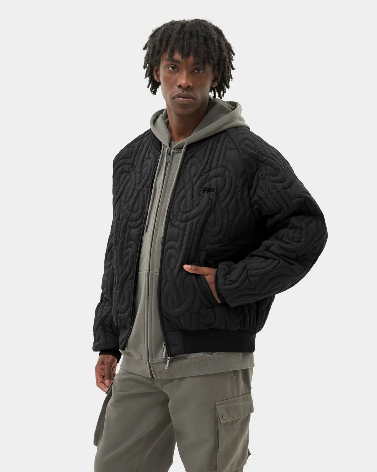Bomber Quilted Black sold by Filling Pieces product image thumbnail 3