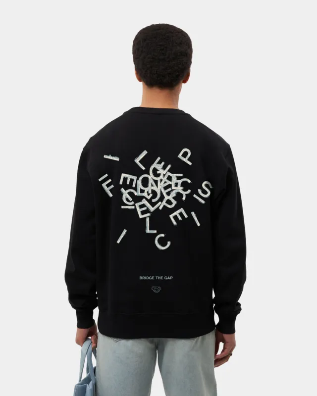 Sweatshirt Alphabet Black sold by Filling Pieces