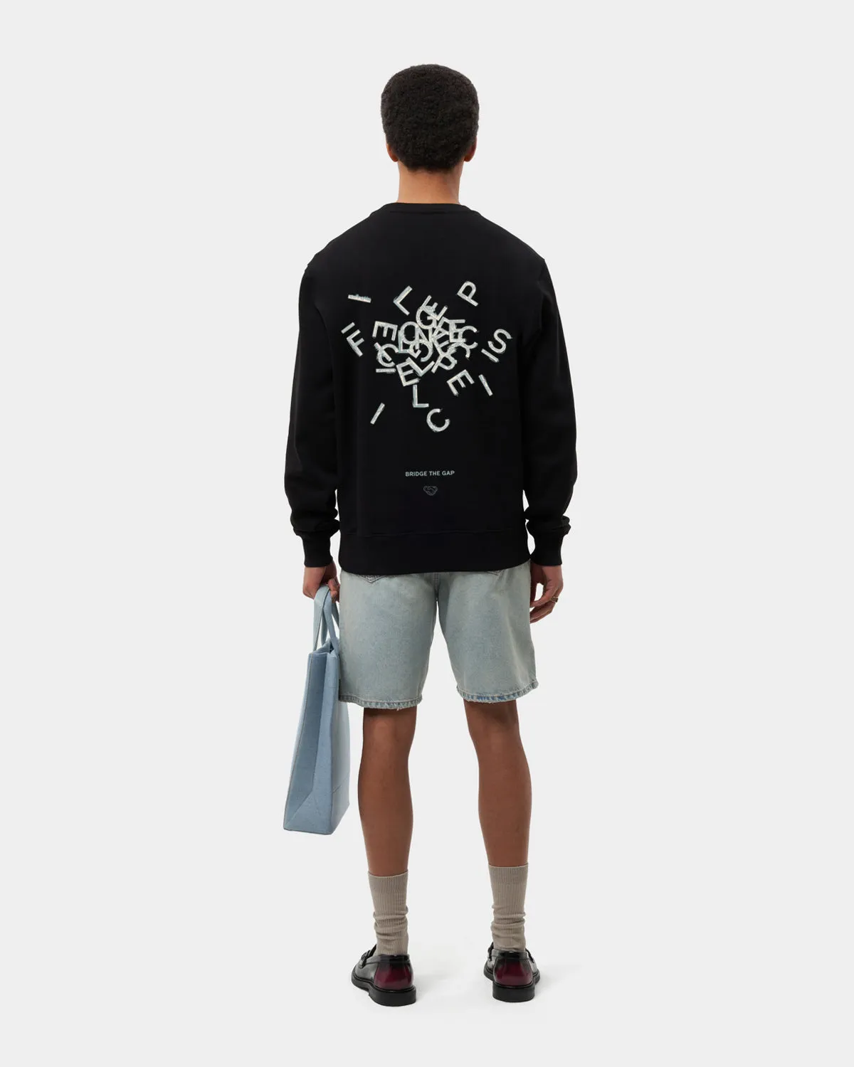 Sweatshirt Alphabet Black sold by Filling Pieces product image thumbnail 4