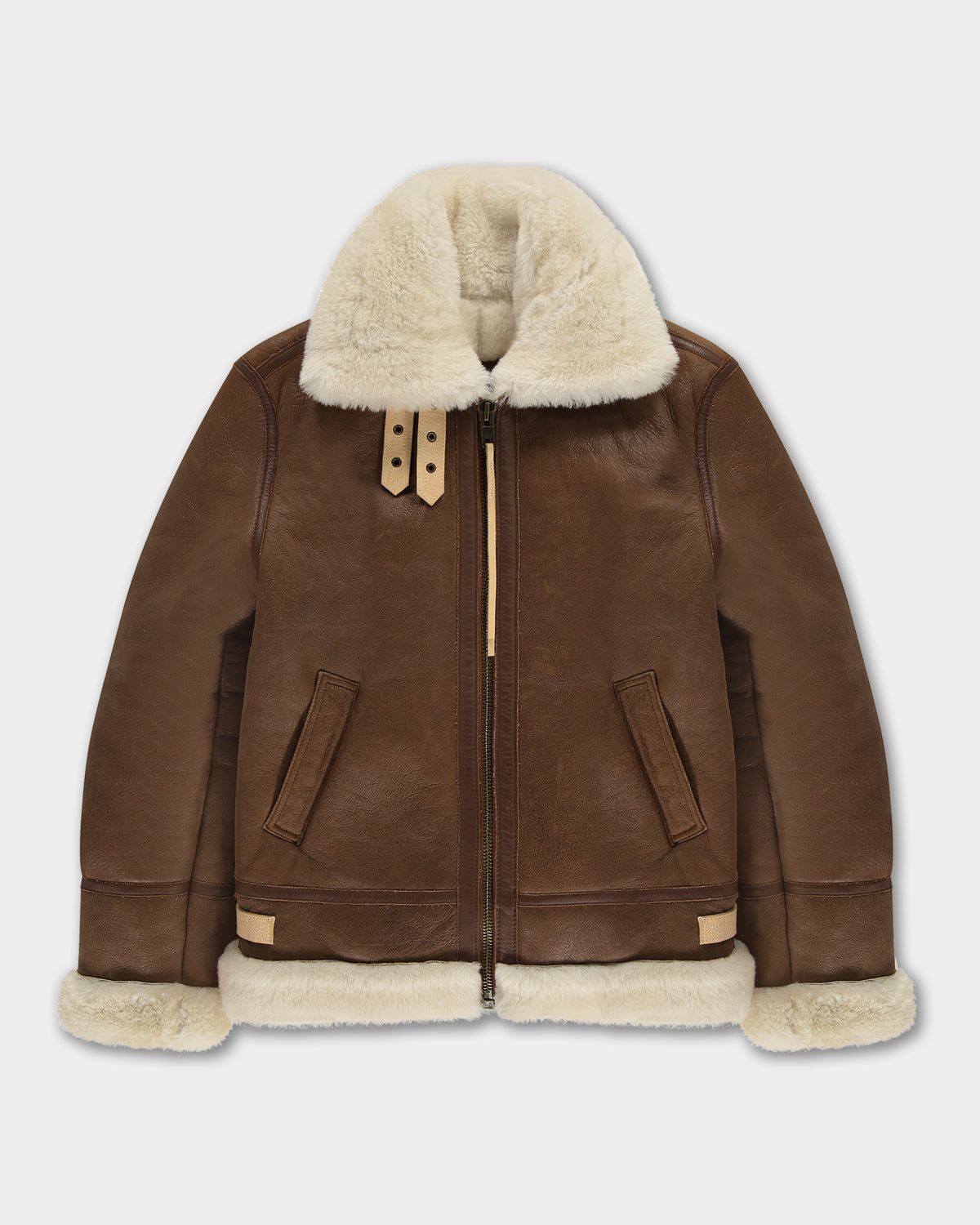 Studio Shearling Jacket Schott Camel sold by Filling Pieces product image thumbnail 16