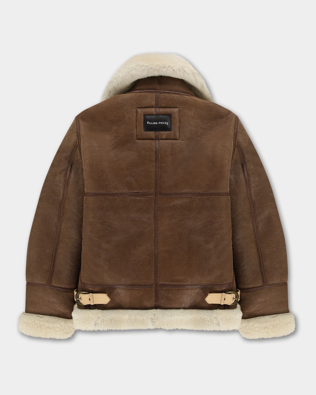Studio Shearling Jacket Schott Camel sold by Filling Pieces product image thumbnail 9