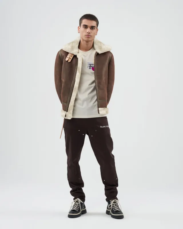 Studio Shearling Jacket Schott Camel sold by Filling Pieces