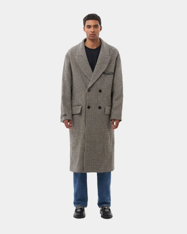Wool Coat Houndstooth Multi sold by Filling Pieces