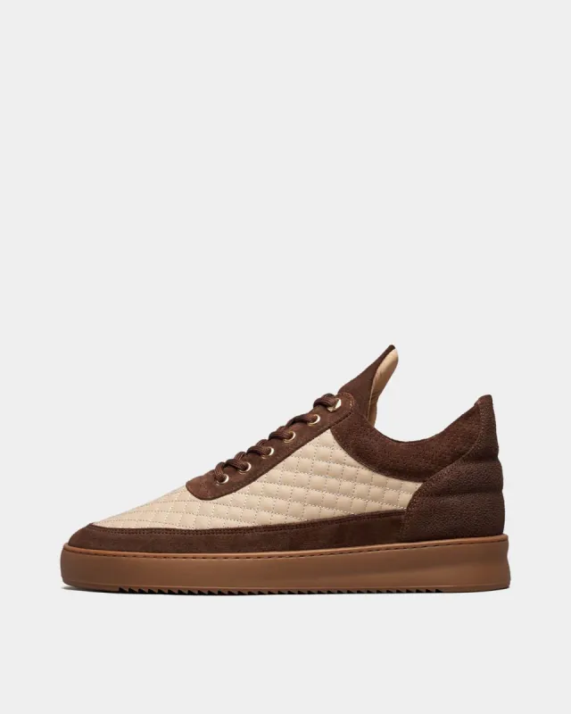 Low Top Quilted Brown sold by Filling Pieces