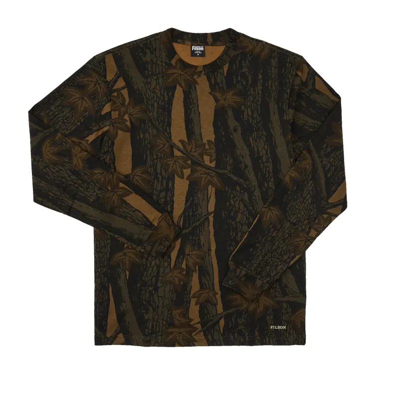 Long Sleeve Pioneer Graphic T-shirt - Khaki / Maple Camo sold by Filson
