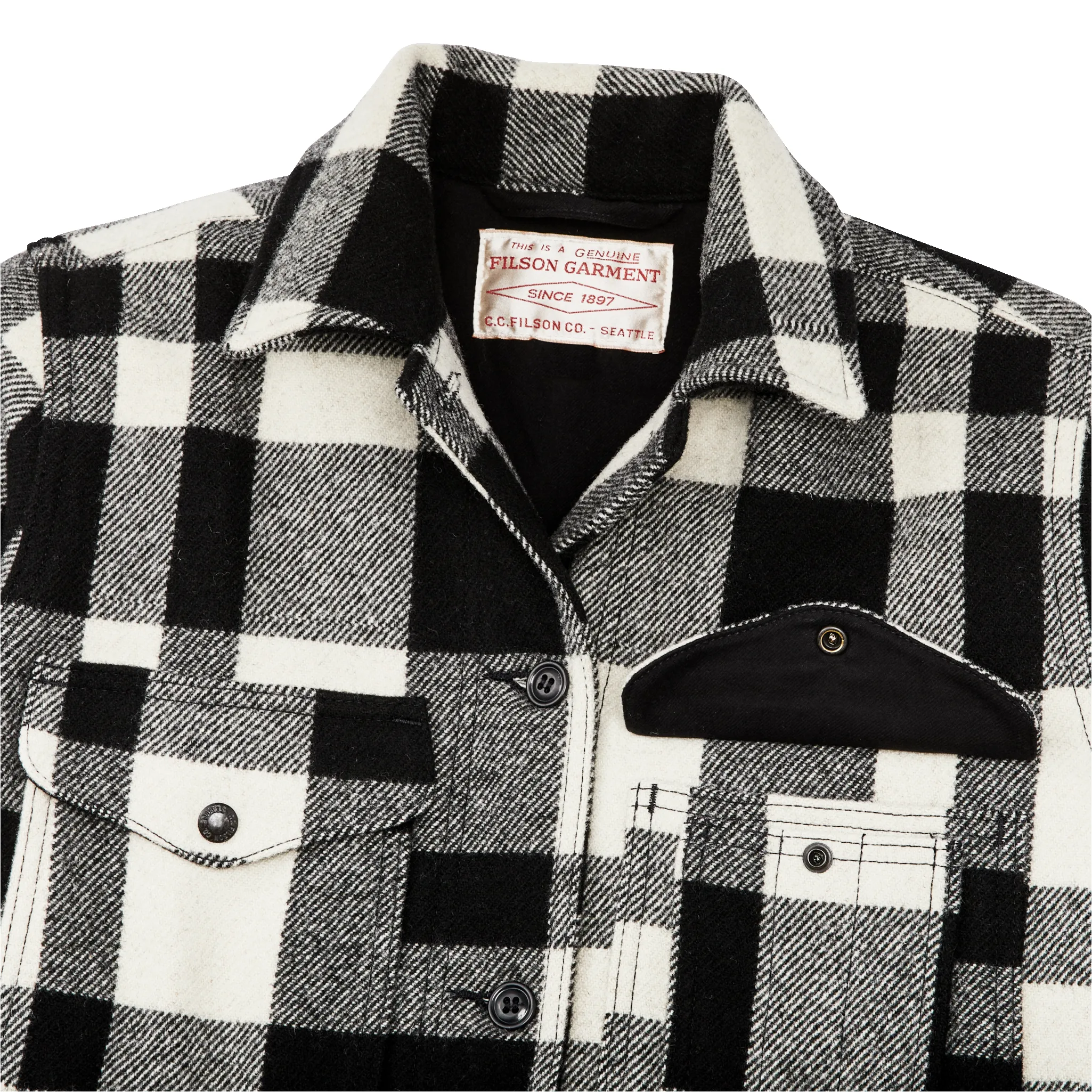Women's Mackinaw Cruiser - Natural / Black Heritage Plaid sold by Filson product image thumbnail 4