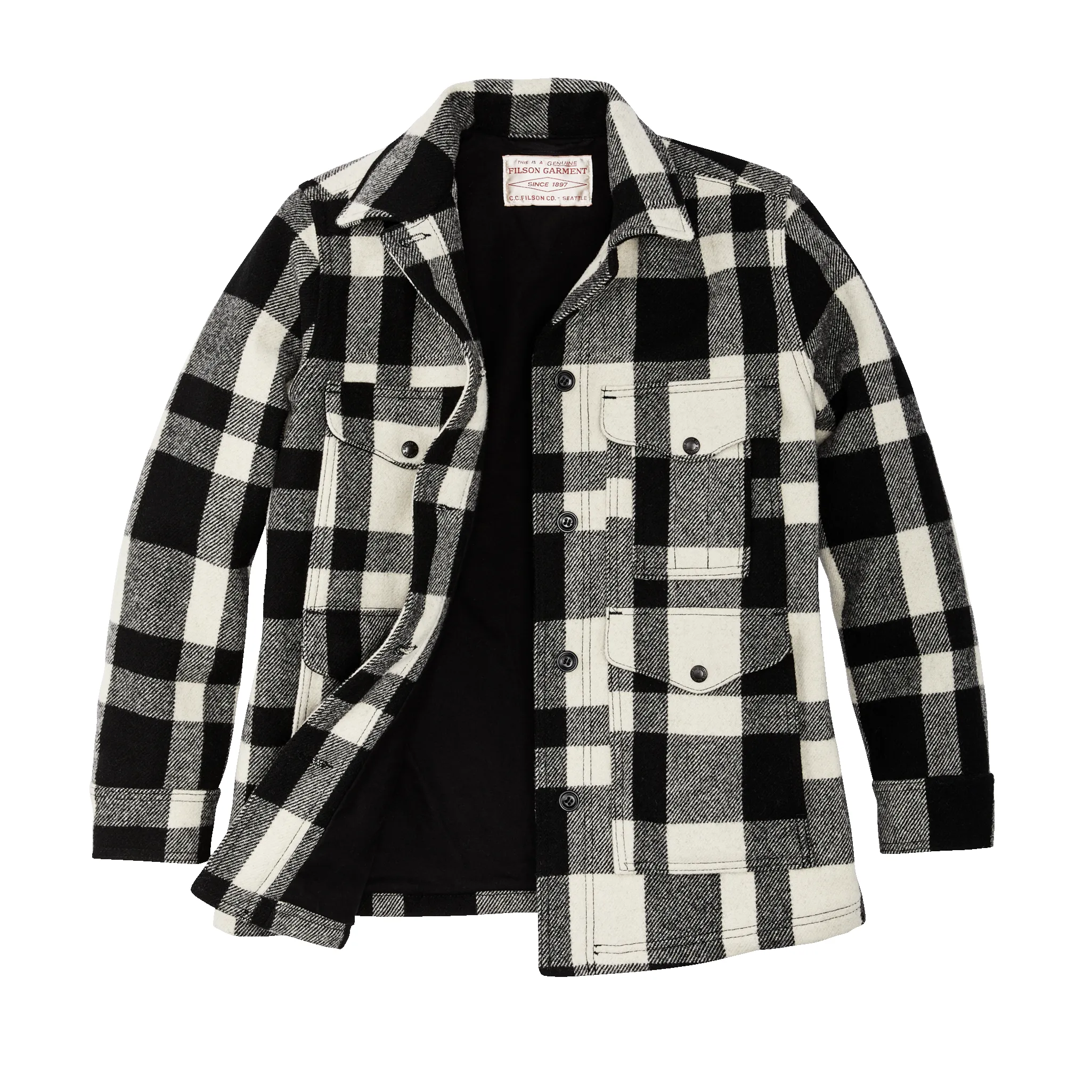 Women's Mackinaw Cruiser - Natural / Black Heritage Plaid sold by Filson product image thumbnail 3
