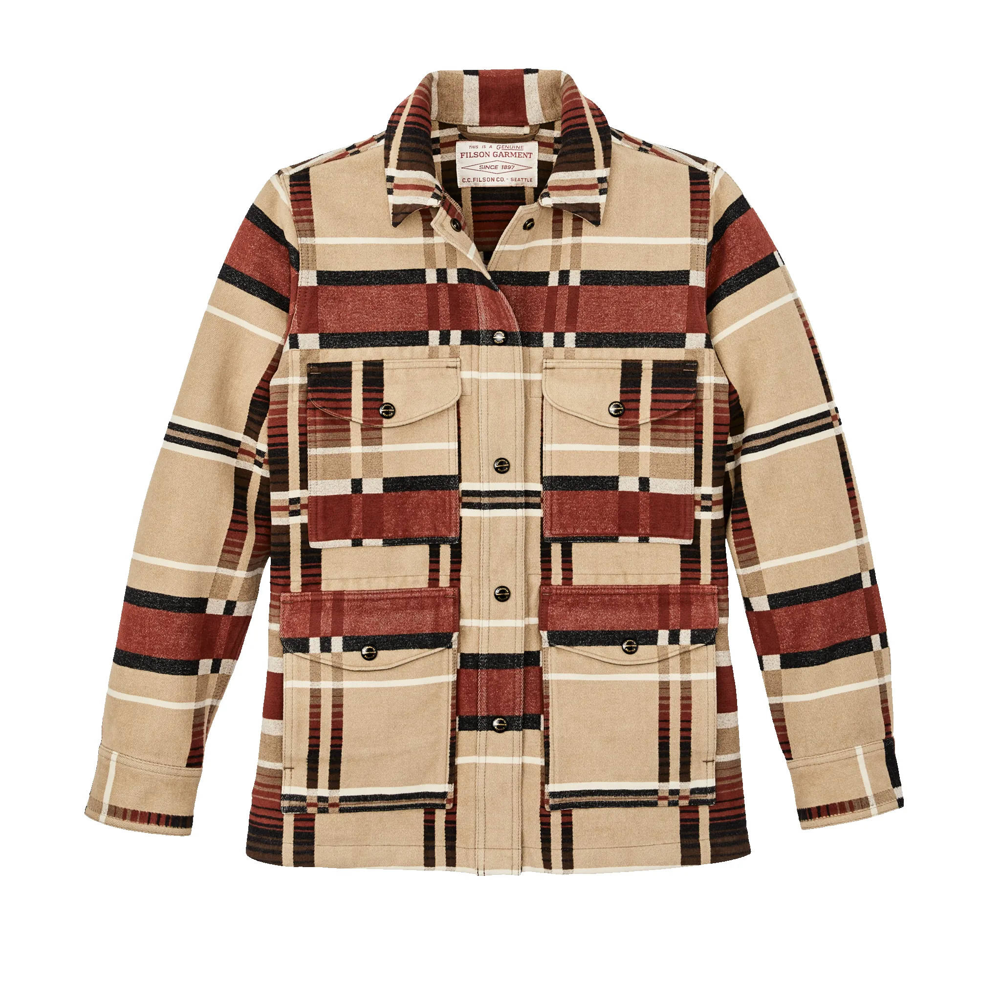 Women's Beartooth Work Coat - Bloodstone / Tan Ombre sold by Filson