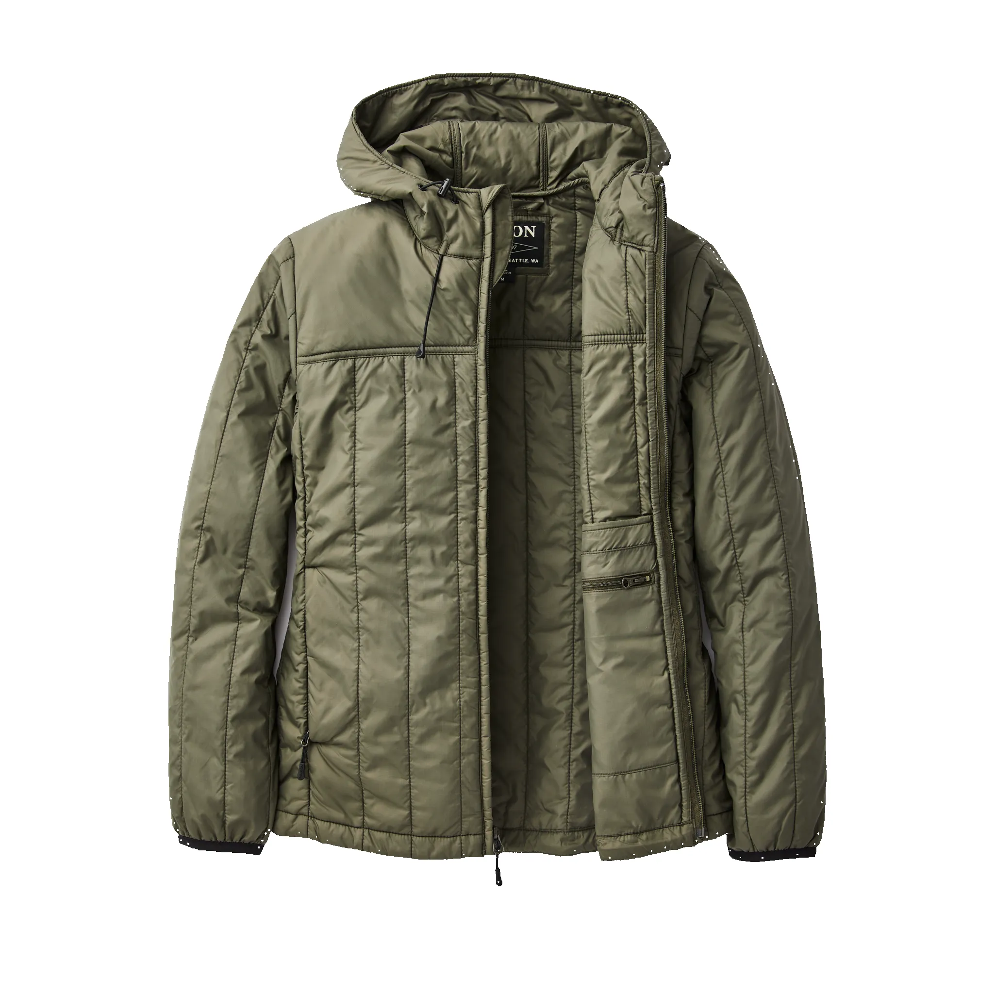 Women's Ultralight Hooded Jacket - Olive Gray sold by Filson product image thumbnail 5