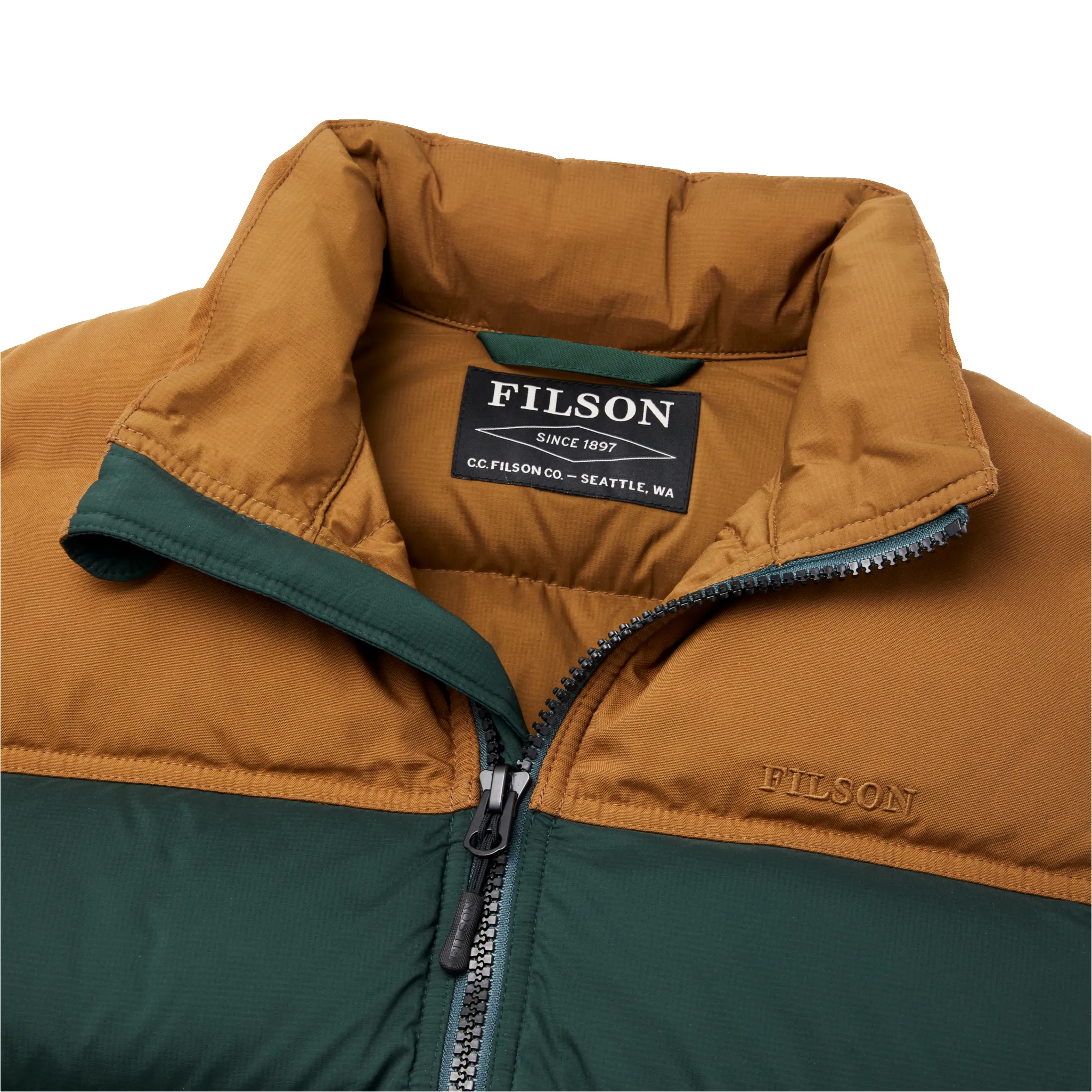 Featherweight Down Vest - Fir / Whiskey sold by Filson product image thumbnail 4