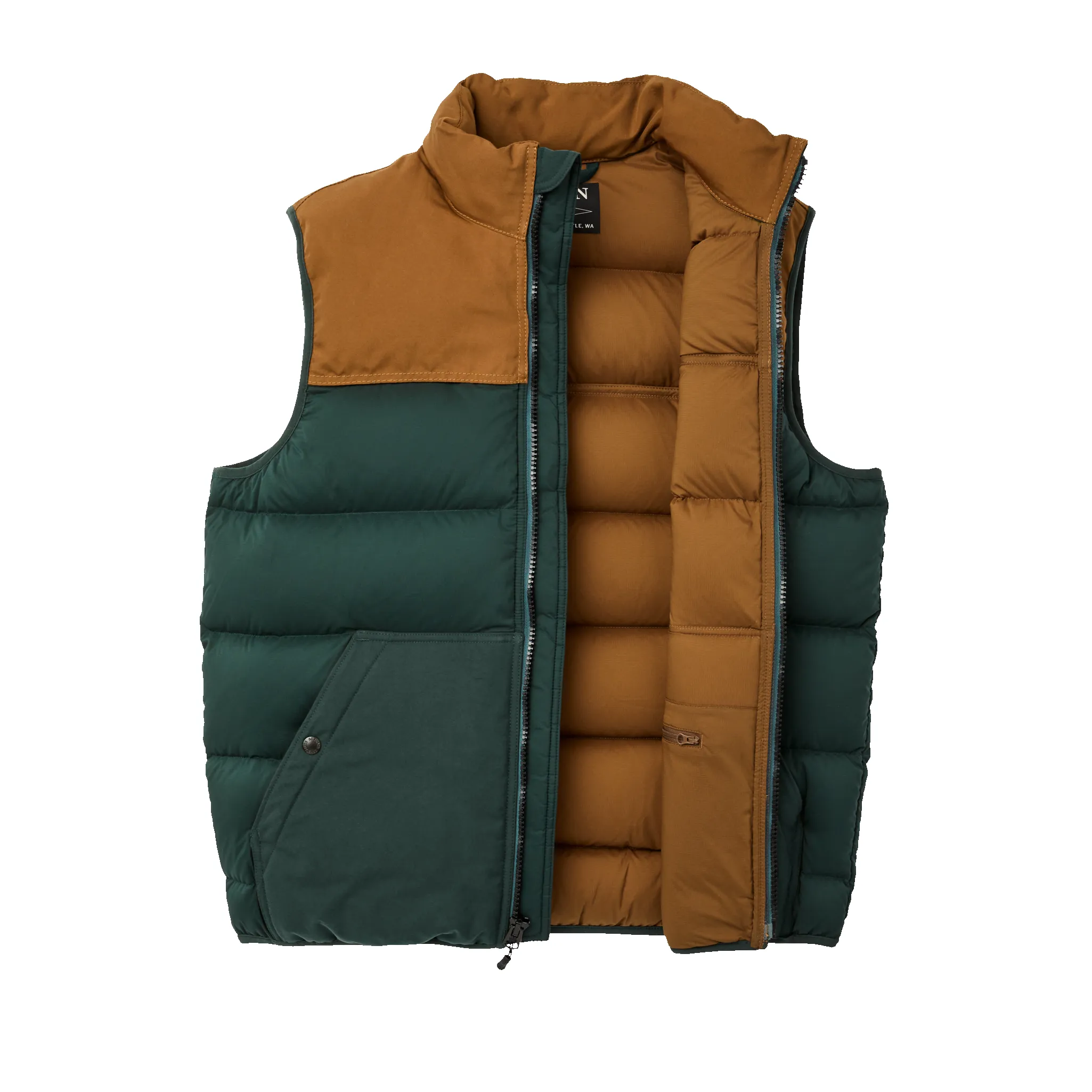 Featherweight Down Vest - Fir / Whiskey sold by Filson product image thumbnail 3