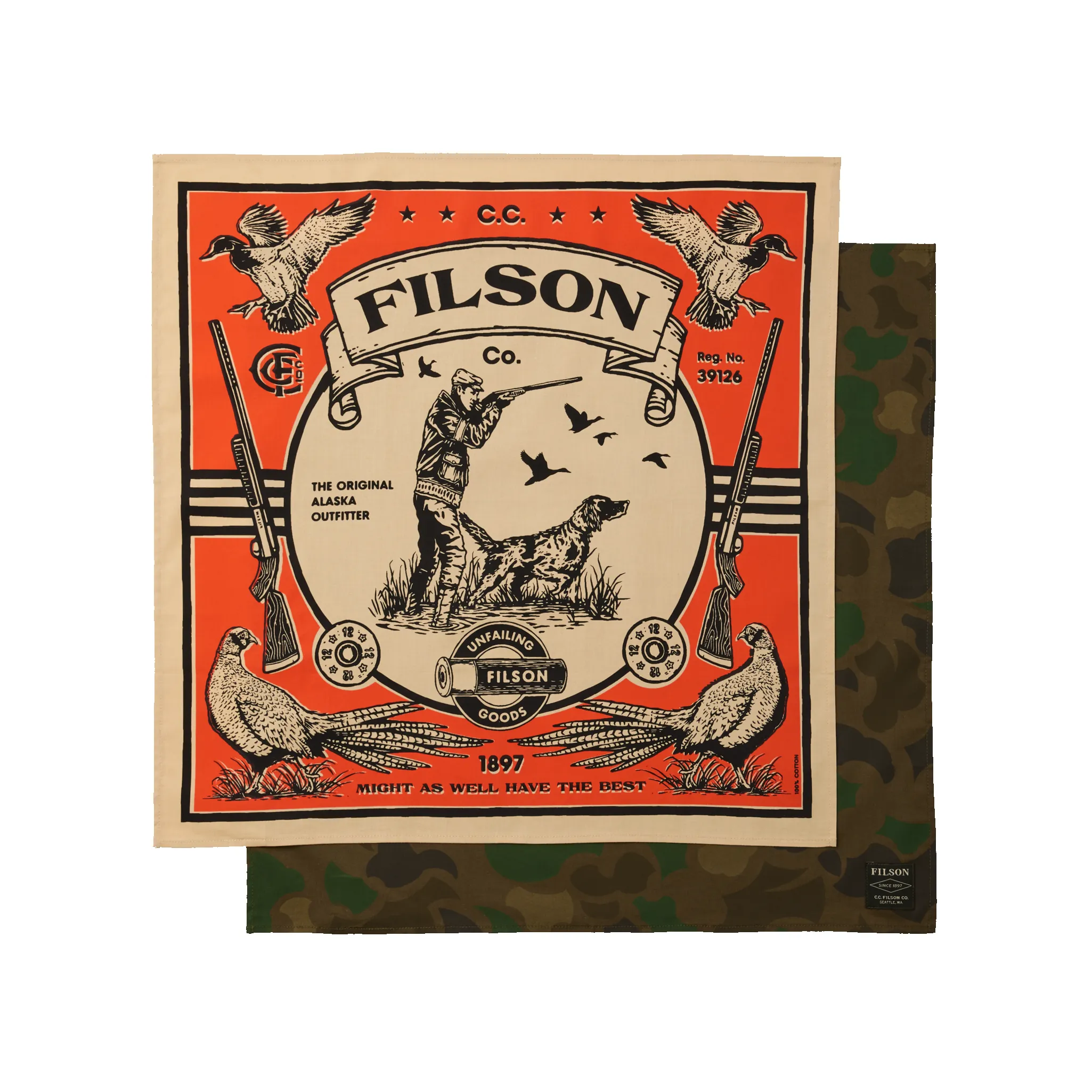 Sportsman Bandana 2-pack - Camo Bandana sold by Filson