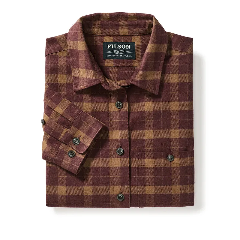 Wmn's Alaskan Guide Shirt - Rust / Brown Plaid sold by Filson product image thumbnail 3