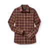 Wmn's Alaskan Guide Shirt - Rust / Brown Plaid sold by Filson