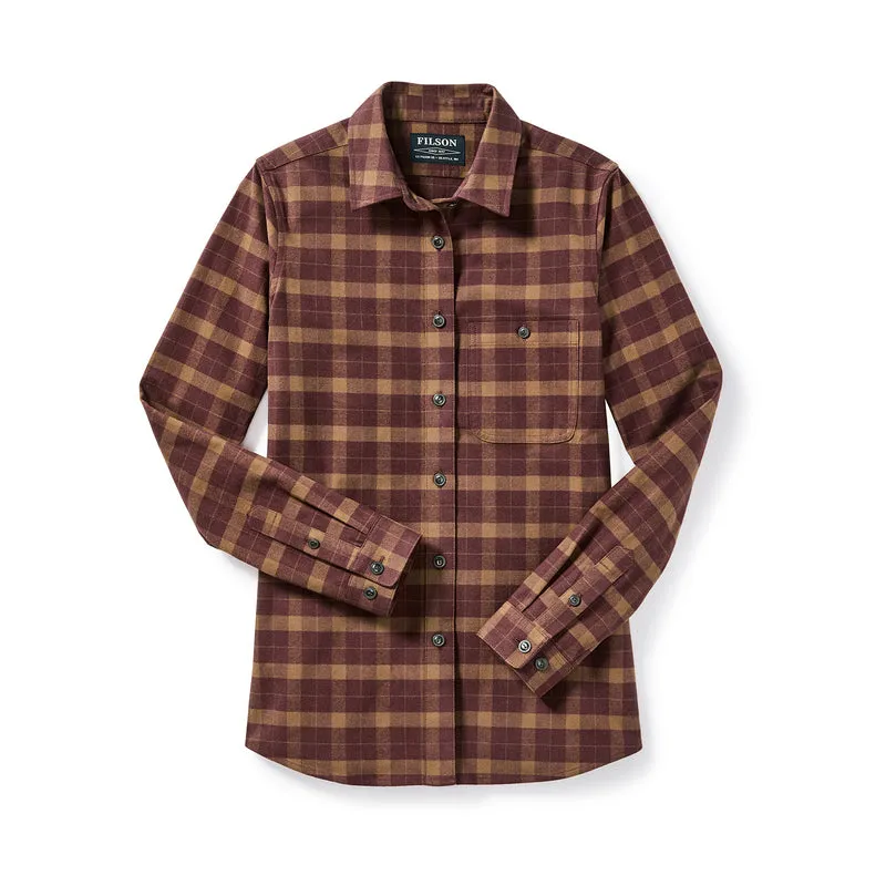 Wmn's Alaskan Guide Shirt - Rust / Brown Plaid sold by Filson