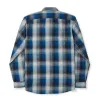 Rustic Oxford Shirt - Indigo/black/charcoal Plaid sold by Filson