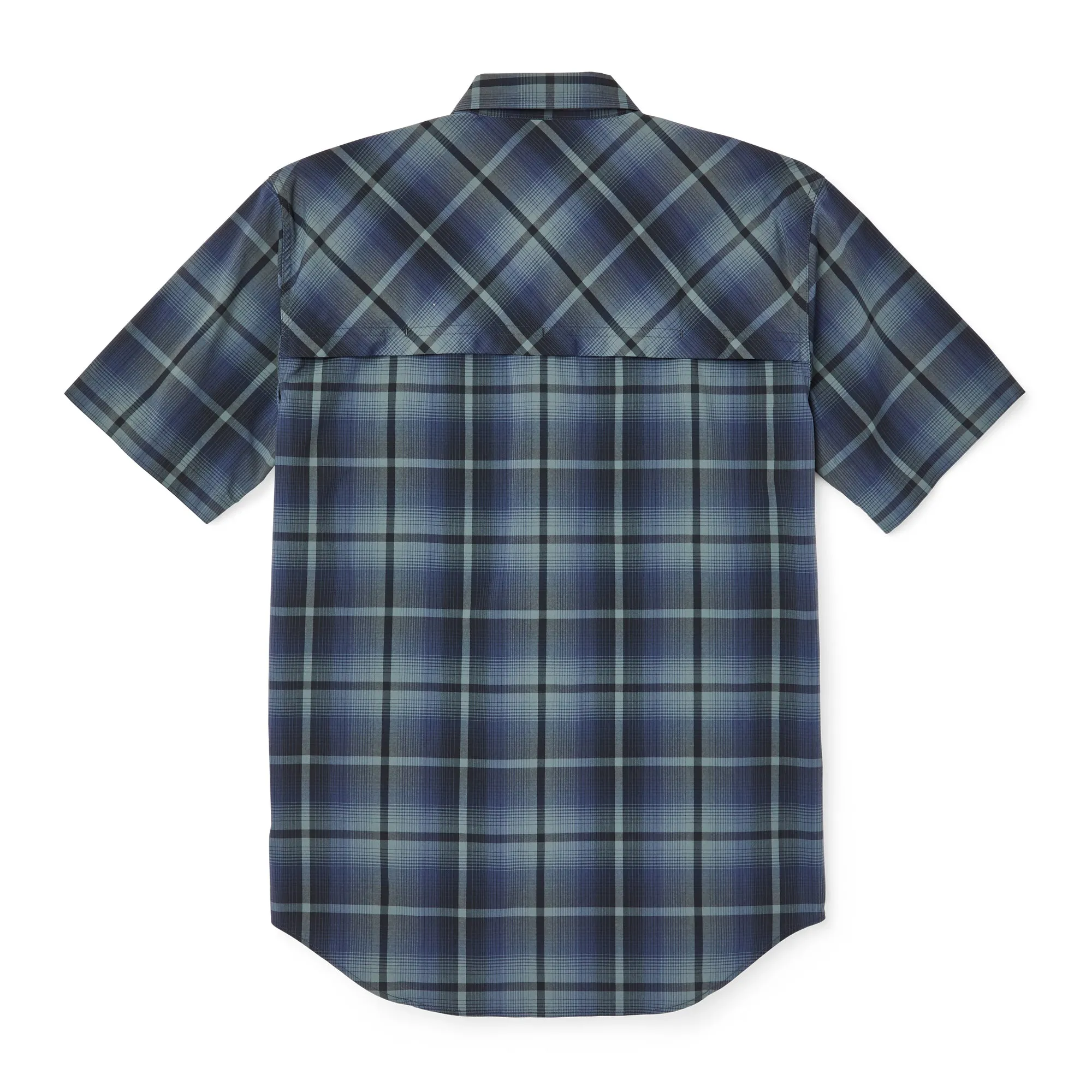 Twin Lakes Short Sleeve Sport Shirt - Navy/grey Plaid sold by Filson product image thumbnail 4